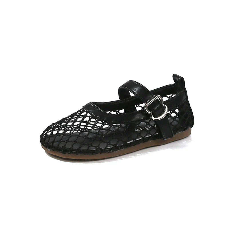 2025 New Children's Flats Summer Breathable Princess Shoes for Girls Simple Fashion Kids Causal Shoes Soft Soled Trend Versatile