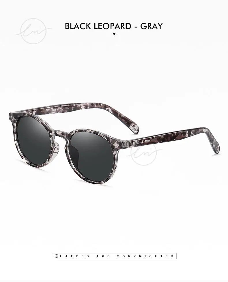 Retro Round Sunglasses Women Men Ultralight TR90 Polarized Unisex Driving Shades Vintage Sun Glasses UV400 Gafas De Sol