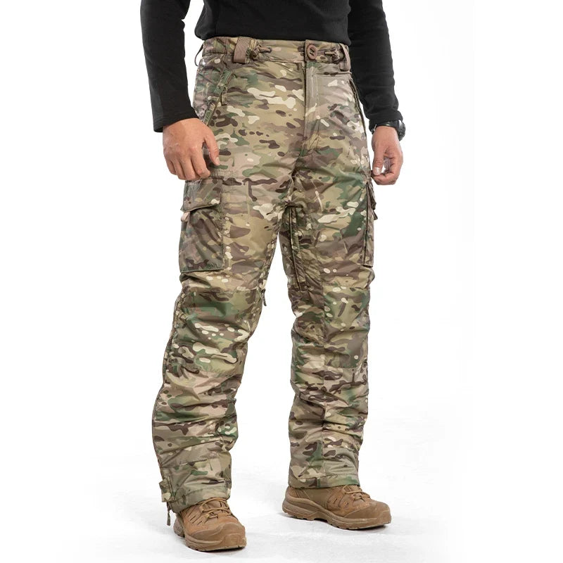 Winter Outdoor Camouflage Tactical Military Warmth Mountaineering Hiking Men Splash and Wind Proof Ski Pant
