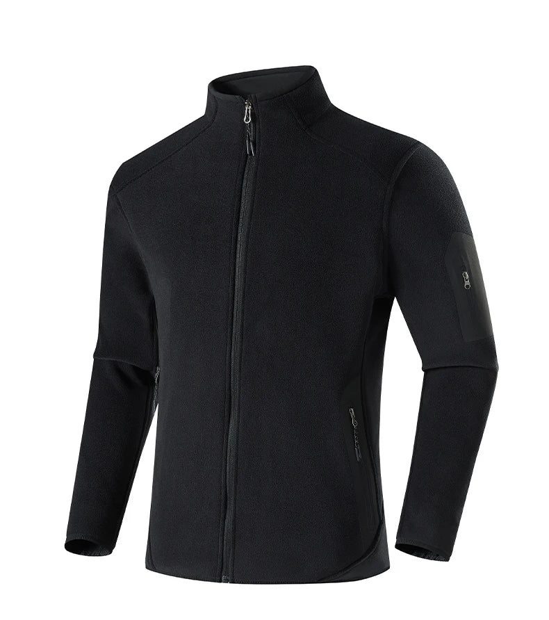 Winter Fleece Jacket Men Women Outdoor Windproof Warm Fleeced Clothing Unisex Hiking Camping Climbing Skiing Sport Coat