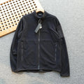 Outdoor Lightweight Fleece Sweatshirt Jacket Men's Zipper Closure Stand Collar Technical Fabric Comfortable Youth Fashion