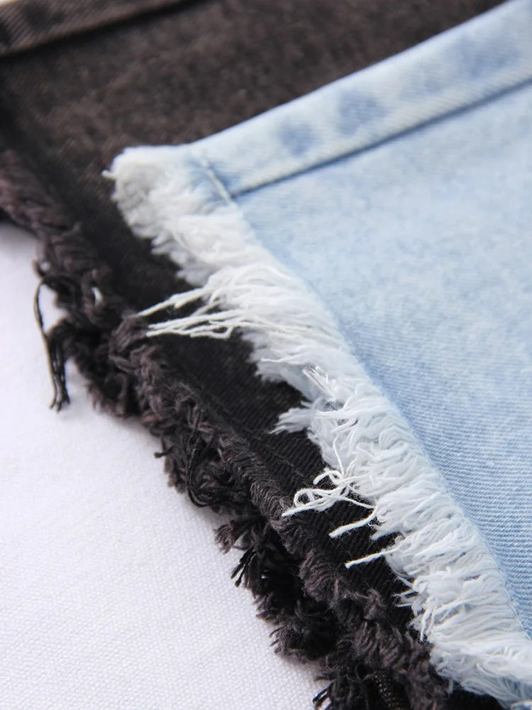 Streamgirl Blue Women's Denim Shorts Summer High Waist Casual Chic Loose Jean Shorts For Women Summer 2026 Denim Short Femme