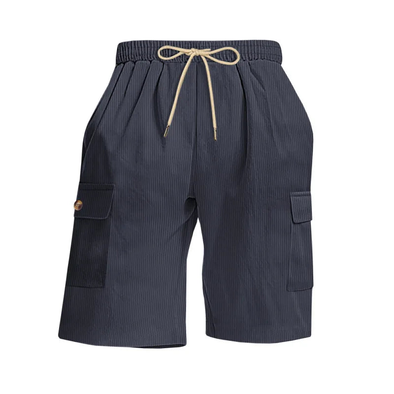 American Men's Heavy Loose Four Seasons Hip Hop Casual Sports Running Corduroy Tooling Shorts