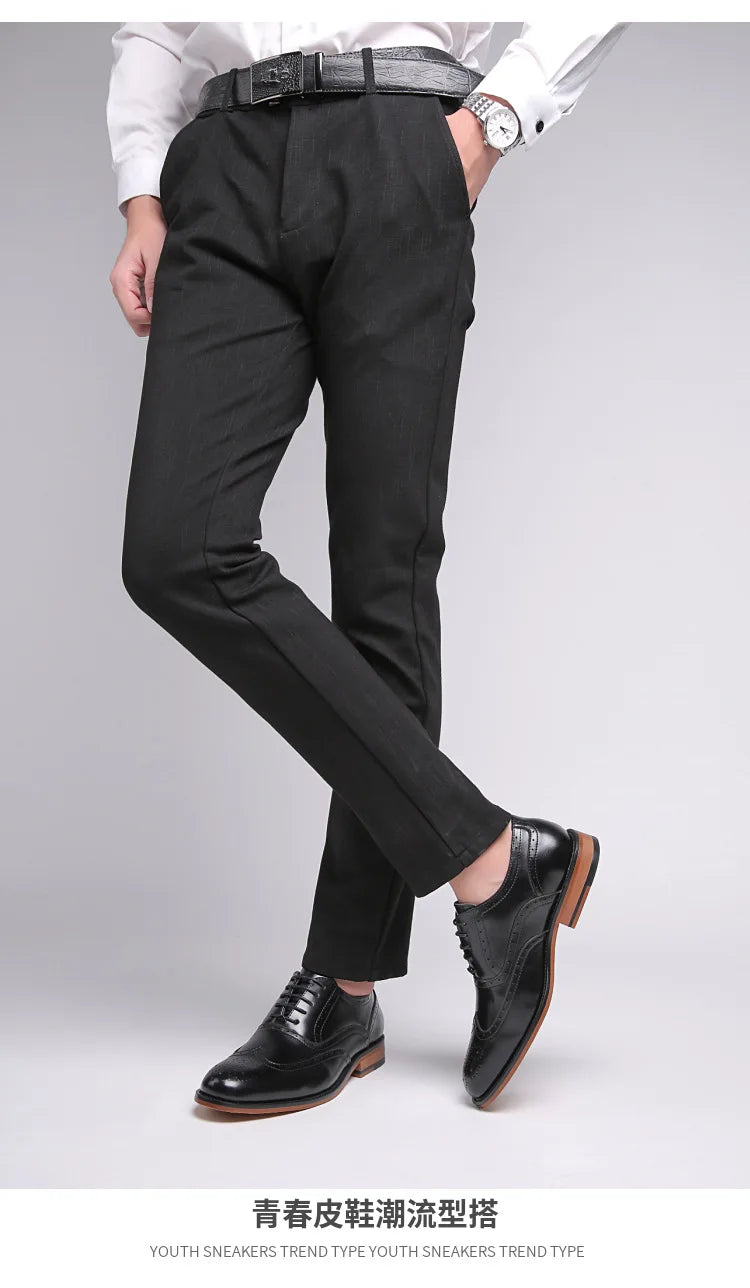 Autumn New Genuine Leather Business Dress Shoes Men Carved Brock Men's Shoes Leather Office Gentleman Oxfords Shoe