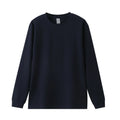 Autumn Lightweight Waffle Knit Base Layer Top  Men - Fashionable Loose Fit Versatile Long-Sleeved Round Neck T-Shirt/Sweatshirt