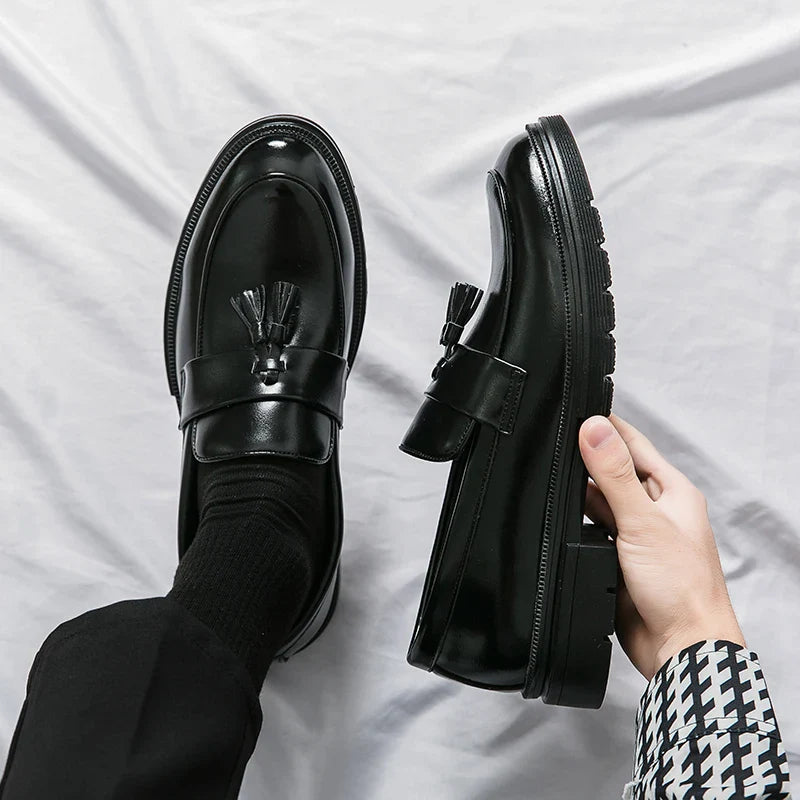 Zapatos De Hombre Loafers Men's Tassel Slip-On Comfortable Men Leather Shoes Casual Shoes Fashion Oxford Shoes Large Size 38-47