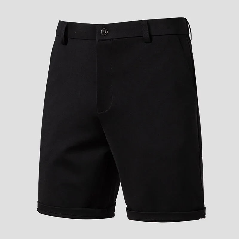 2026 Men's Stretch Casual Shorts Light Weight Golf Dress Flat Front Travel Shorts Quick Dry Cool Breathable Bermuda 4 Pockets