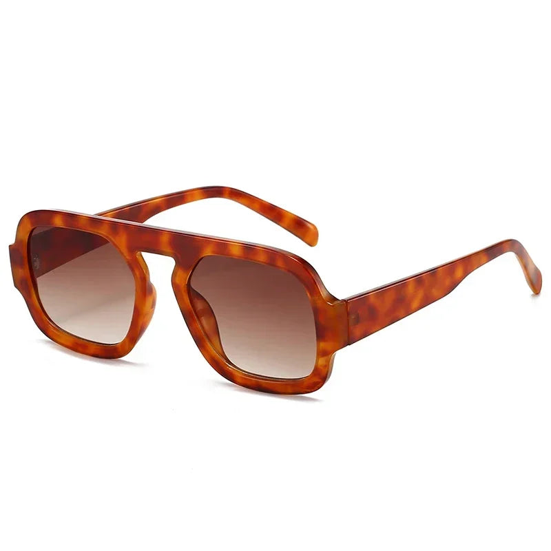 Retro Square Sunglasses Women Fashion Brand Design Gradient Shades UV400 Men Punk Sun Glasses