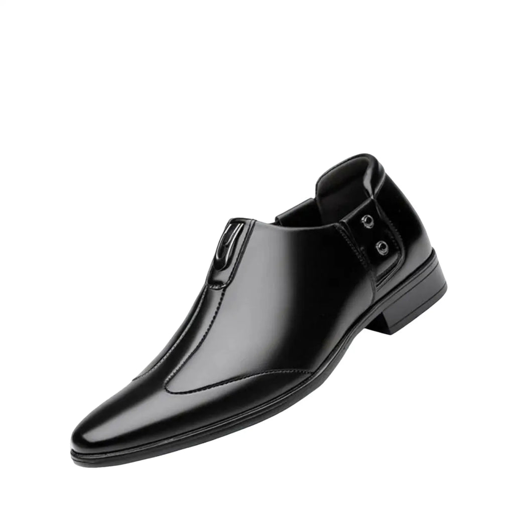 White Men'S Casual Loafers Stylish Men'S Comfortable Business Formal Spring Leather Men'S Loafers Metal Shoes British Luxury