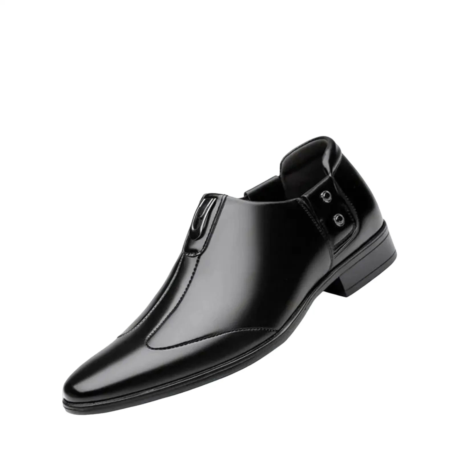 White Men'S Casual Loafers Stylish Men'S Comfortable Business Formal Spring Leather Men'S Loafers Metal Shoes British Luxury