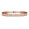 Jewelry Embellished with Premium Swarovski Crystals Bracelet  for Women Quality Brass with 18K White Gold Plated