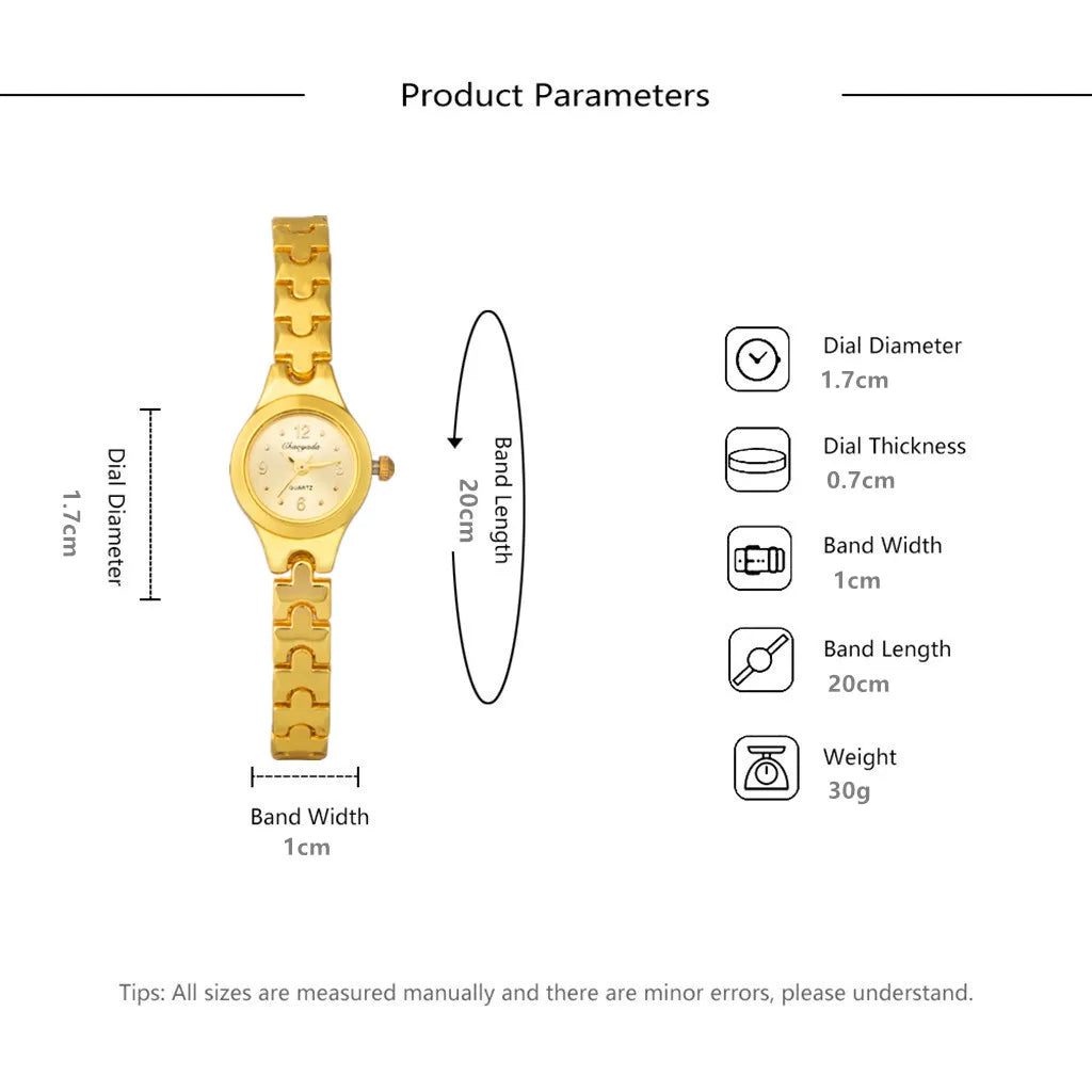 Women Bracelet Watch Mujer Golden Relojes Small Dial Quartz Leisure Popular Wristwatch Hour Female Ladies Elegant Relogio Clock