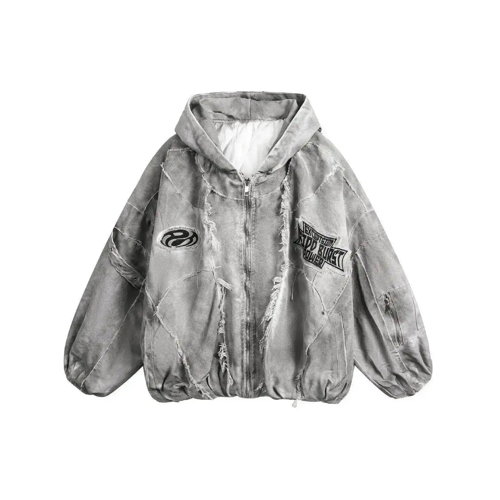 Autumn Winter New Men's Tide Original Design Techwear High Street Fashion Trend Vintage Jacket Chic Casual Coats Ins HK6132