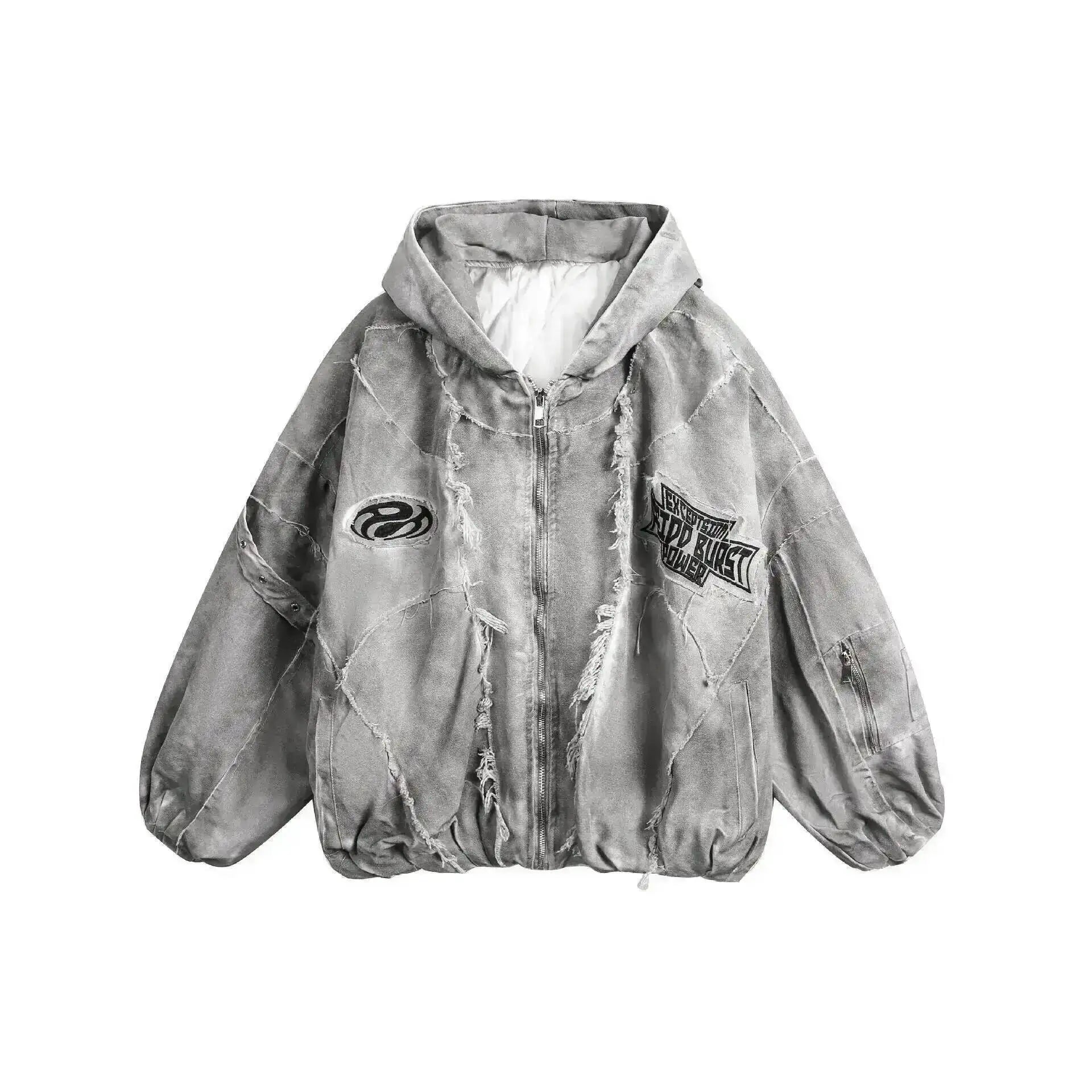 Autumn Winter New Men's Tide Original Design Techwear High Street Fashion Trend Vintage Jacket Chic Casual Coats Ins HK6132