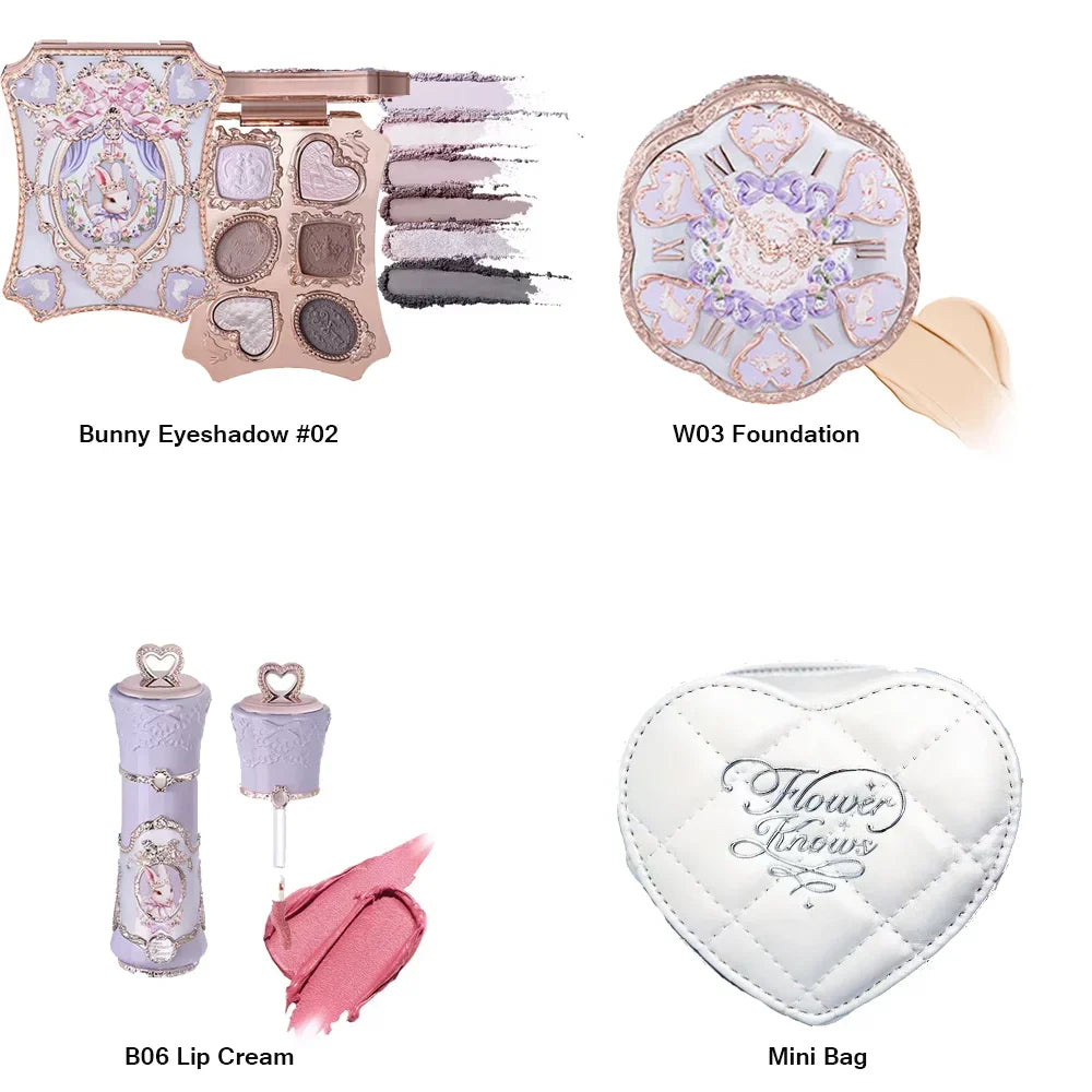 All In One Makeup Set Gift Box Garden Cushion Cream Foundation Matte Blush Long Lasting Velvet Lip Cream With Bag