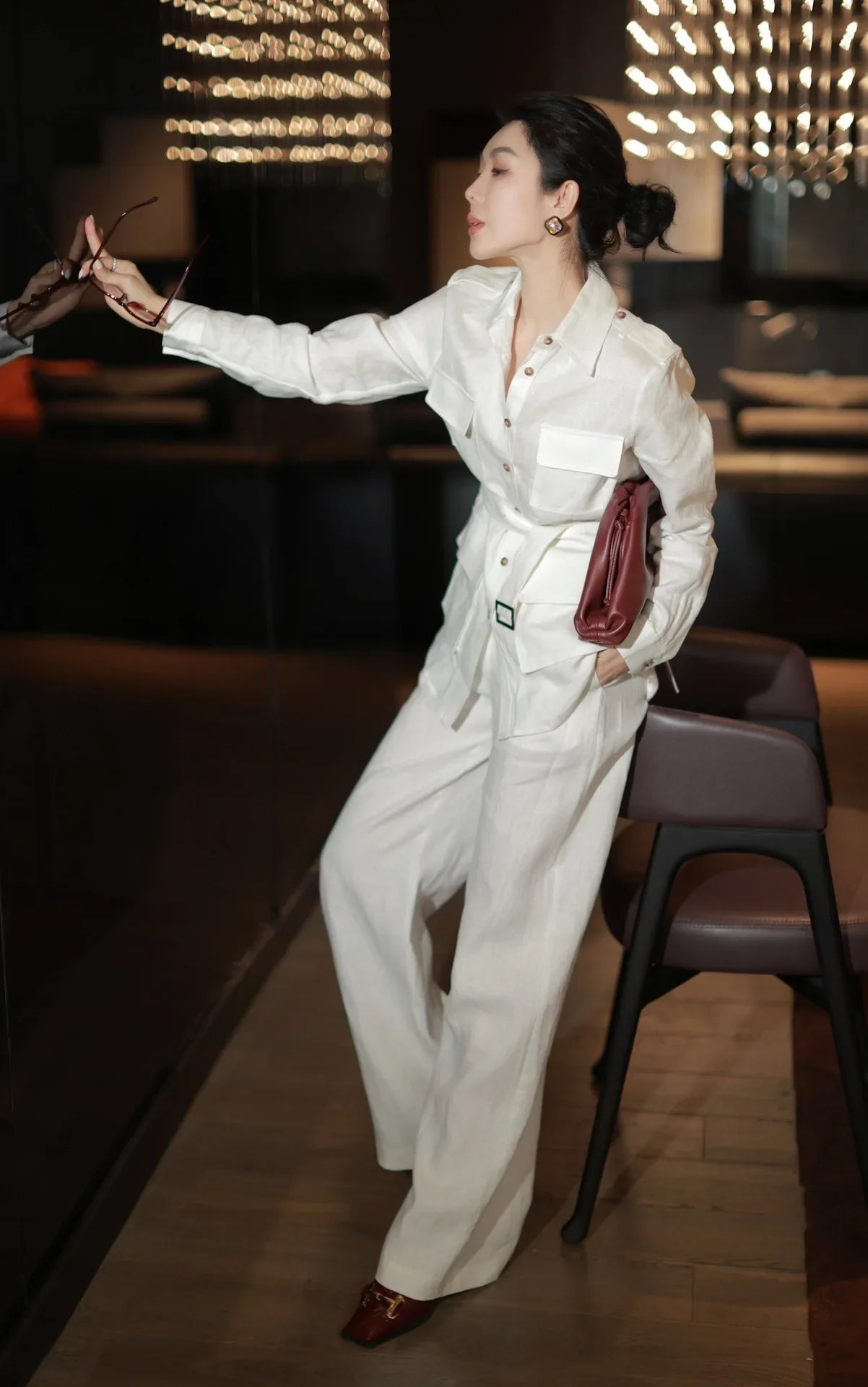 Women's Elegant Linen Set