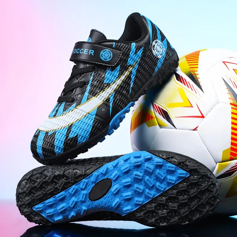 New Kids Soccer Shoes TF School Football Boots Boys Girls Cleats Grass Sneakers Child Outdoor Athletic Training Sports Footwear