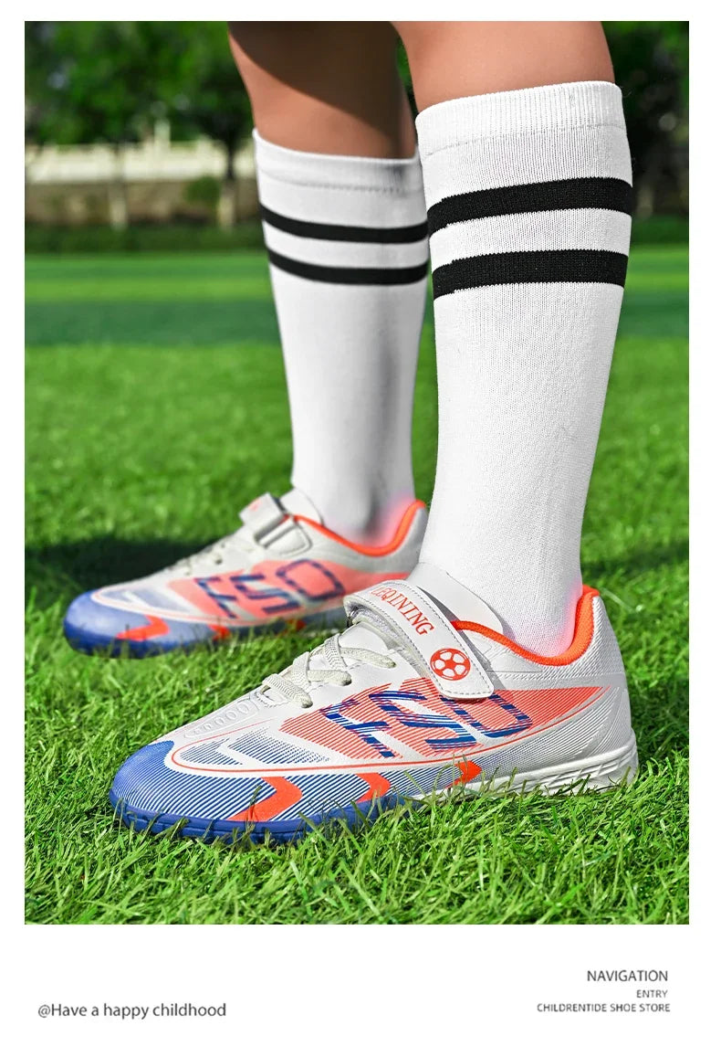 Kids Soccer Shoes Cleats Professional School Football Boots Grass Training Sport Footwear Boys Outdoor Futsal Soocer Boots 30-38
