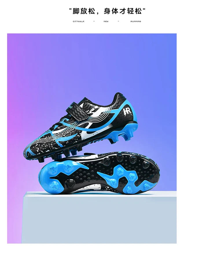 New Men Kids Professional Soccer Shoes Grass Boys Ultralight Football Boots Match Training Shoes Cleats Non-Slip Drop Shipping