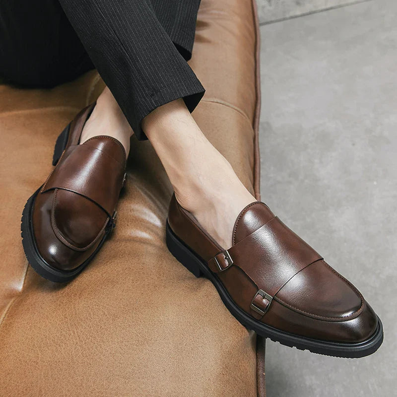 2026 Man Split Leather Shoes Rubber Sole Man Business Office Male Dress Lether Shoes Genuine Leather Wedding Party Shoes Plus 46