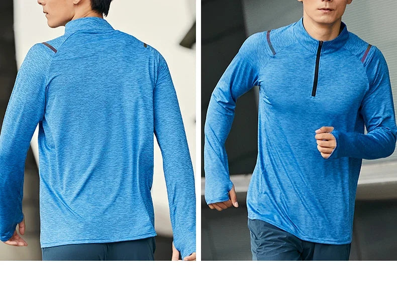 Autumn New Unisex Long Sleeve T-shirt Men Sweatshirt Fitness Shirt Tight Upperwear Anti-sweat Breathable Running Top ﻿