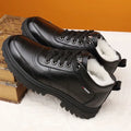 2023 Winter Padded Thickened Men's Cotton Shoes Hundred Casual Snow Boots Men's Leather Shoes Outdoors Men's Shoes Men Boots