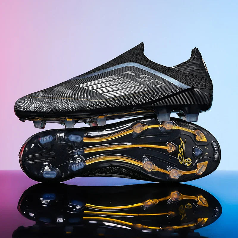 Men Training Soccer Shoes FG Breathable Drop Shipping Match Sport Cleats Football Boots Ultralight Long Spikes Indoor Sneakers