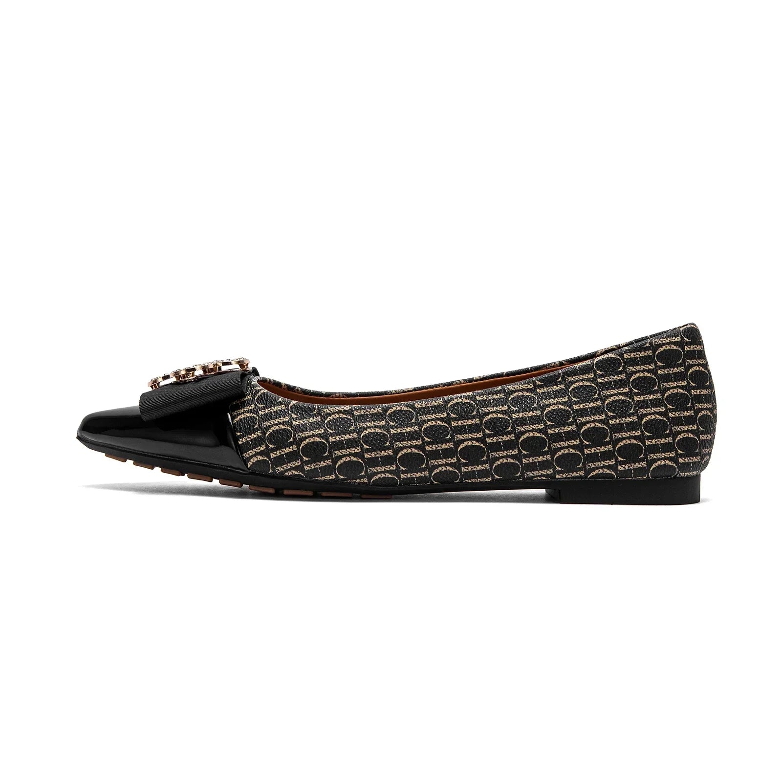 Flat Shoes 2025 Women's  New Pointed Shoes Bow Flat Shoes Woman Commuter
