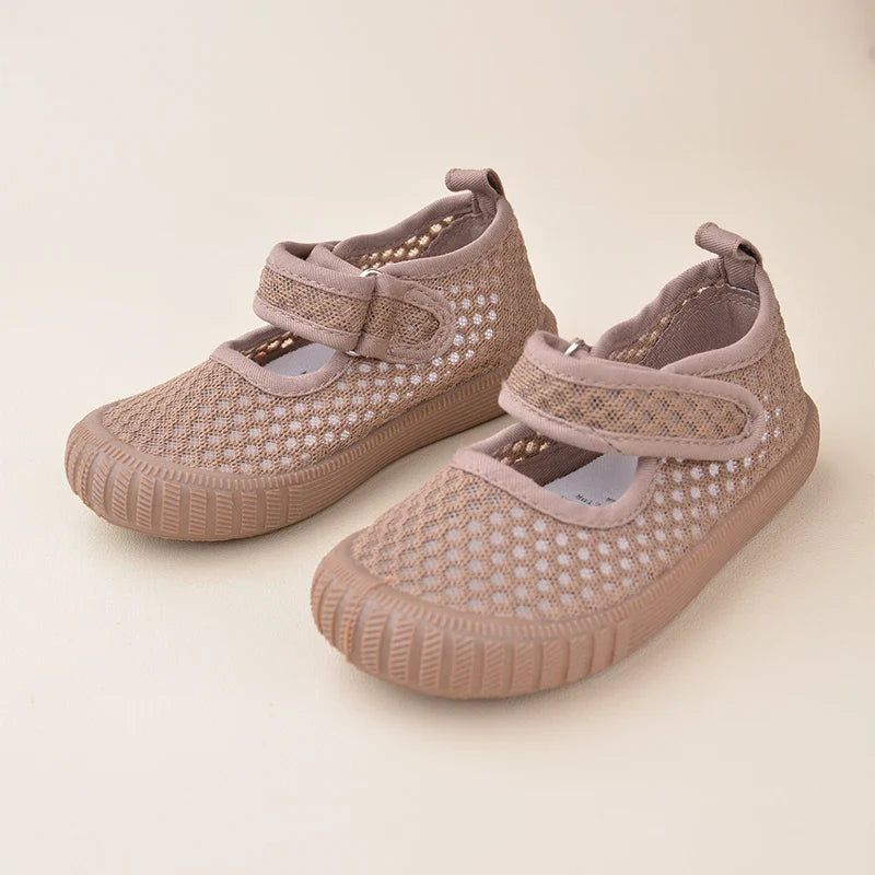 Popular Kids Summer Breathable Mesh Sneakers Toddlers Daily Flat School Walking Running Sports Shoes EY8275