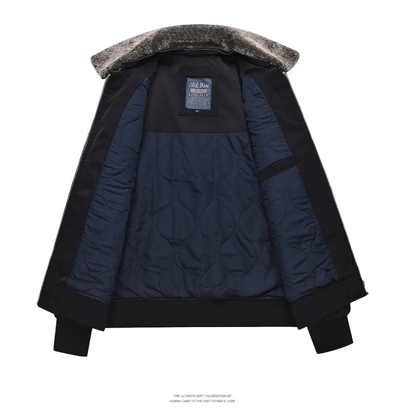 men's autumn winter thickened baseball uniform trendy coat Men's military fan jacket men MA-1 american overalls pilot jacket