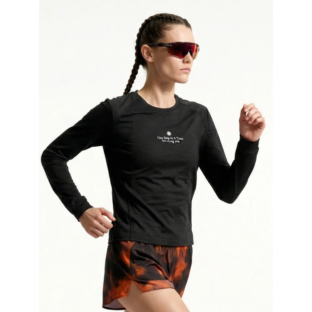 Men's Long Sleeve Quick Dry Sports T-Shirt Moisture Wicking Gym Fitness Top Outdoor Running Hiking Activewear Workout Tee