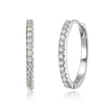 D VVS1 Hoop Moissanite Earrings for Women GRA Certified Brilliant Diamond Solid s925 Silver Plated 18k Wedding Earring