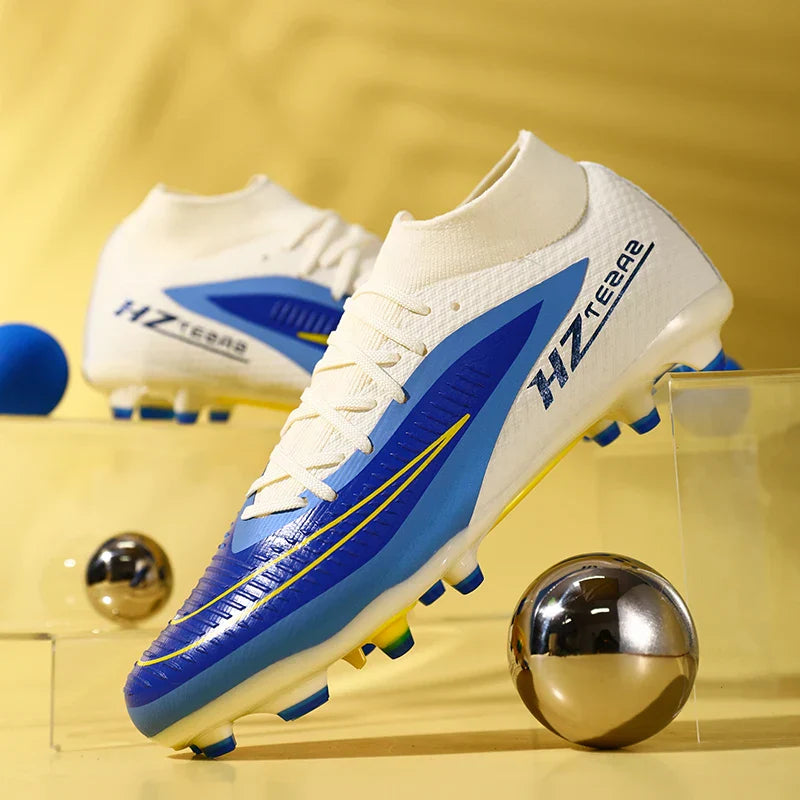 New Men Soccer Shoes Sport Boys Breathable Cleats Adult Outdoor Football Boots Training Long Spikes Non Slip Match Comfortable