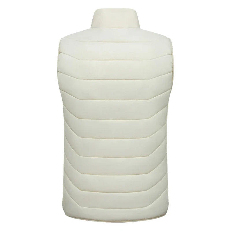 New Loose Casual Stand Up Collar Winter 28 Zone Intelligent Heating Vest Men'S Women'S Warm Electric Clip Coat (No Power Bank)