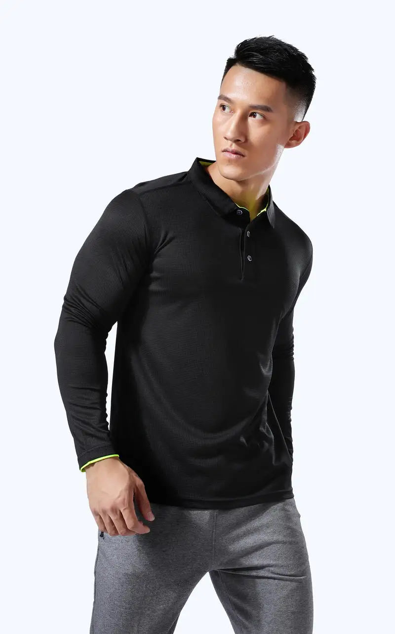 Men Running Sport Shirts Tops Long Sleeve Plus Size Tees Dry Fit Breathable Training Clothes Gym Sportswear Fitness Sweatshirts