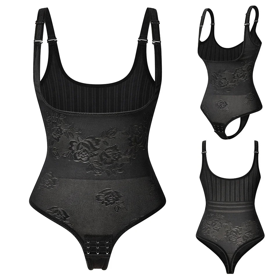 Women Shapewear Bodysuit New Tummy Control Shapewear Waist Trainer Thong Body Shaper Colombian Fajas Slimming Underwear