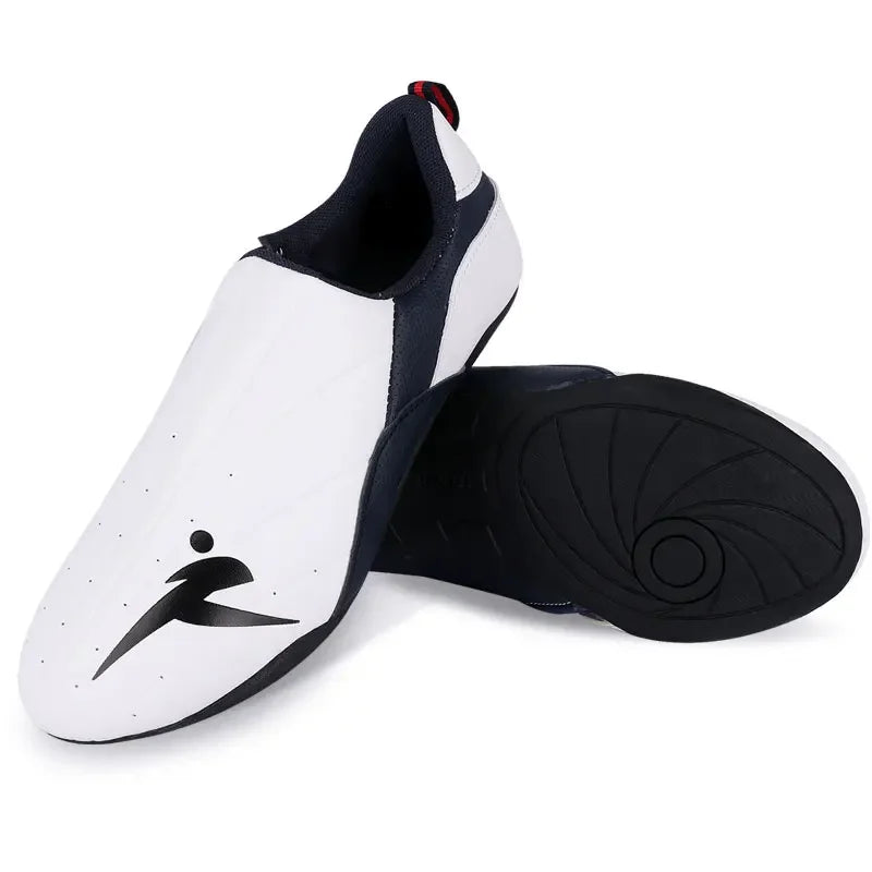Adult Kids Wear-Resistant Taekwondo Coach Shoes Karate Sneakers Thick Soft Sole Breathable Men Martial Arts Kung Fu Boxing Shoe