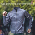 Running jacket men's autumn outdoor training jacket autumn and winter new fashion versatile zipper thin sports top outdoor marat