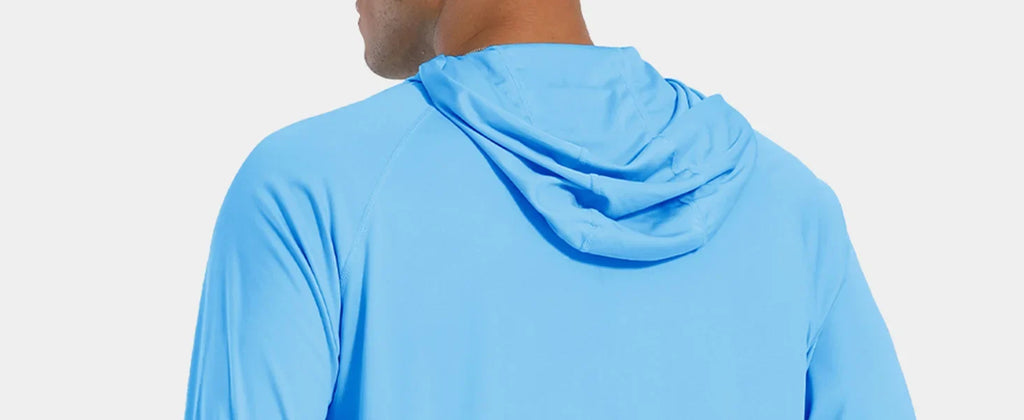 Sun Protection Shirts Mens Long Sleeve Hoodie Casual UV-Proof T-Shirts Breathable Lightweight Quick Dry T shirts Swim