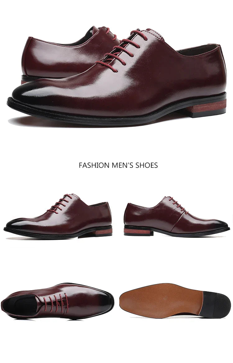 Fashion Business Dress Men Shoes Classic Leather Men's Formal Shoes Comfortable Slip On Dress Shoes Men Oxfords Size 47 48