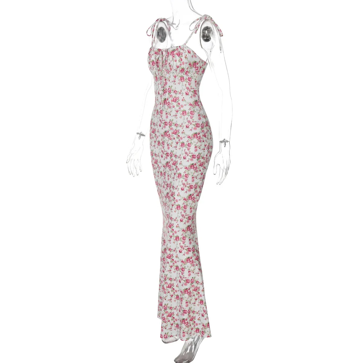 Women Elegant Floral Beach Vacation Bodycon Streetwear Long Dress 2026 Summer Clothes Wholesale Items For Business
