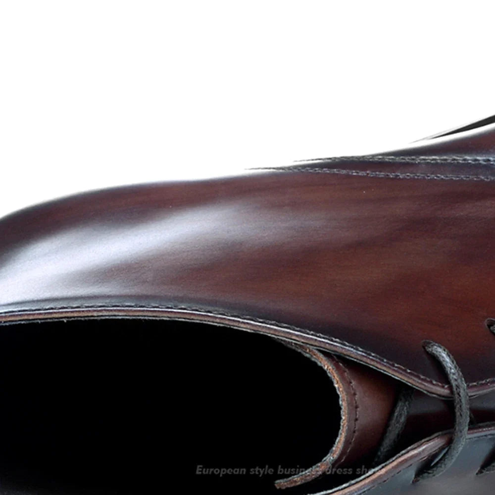 Calf Leather Men's Western Ankle Boots - Comfortable in Stock Chelsea Riding Boots for Men