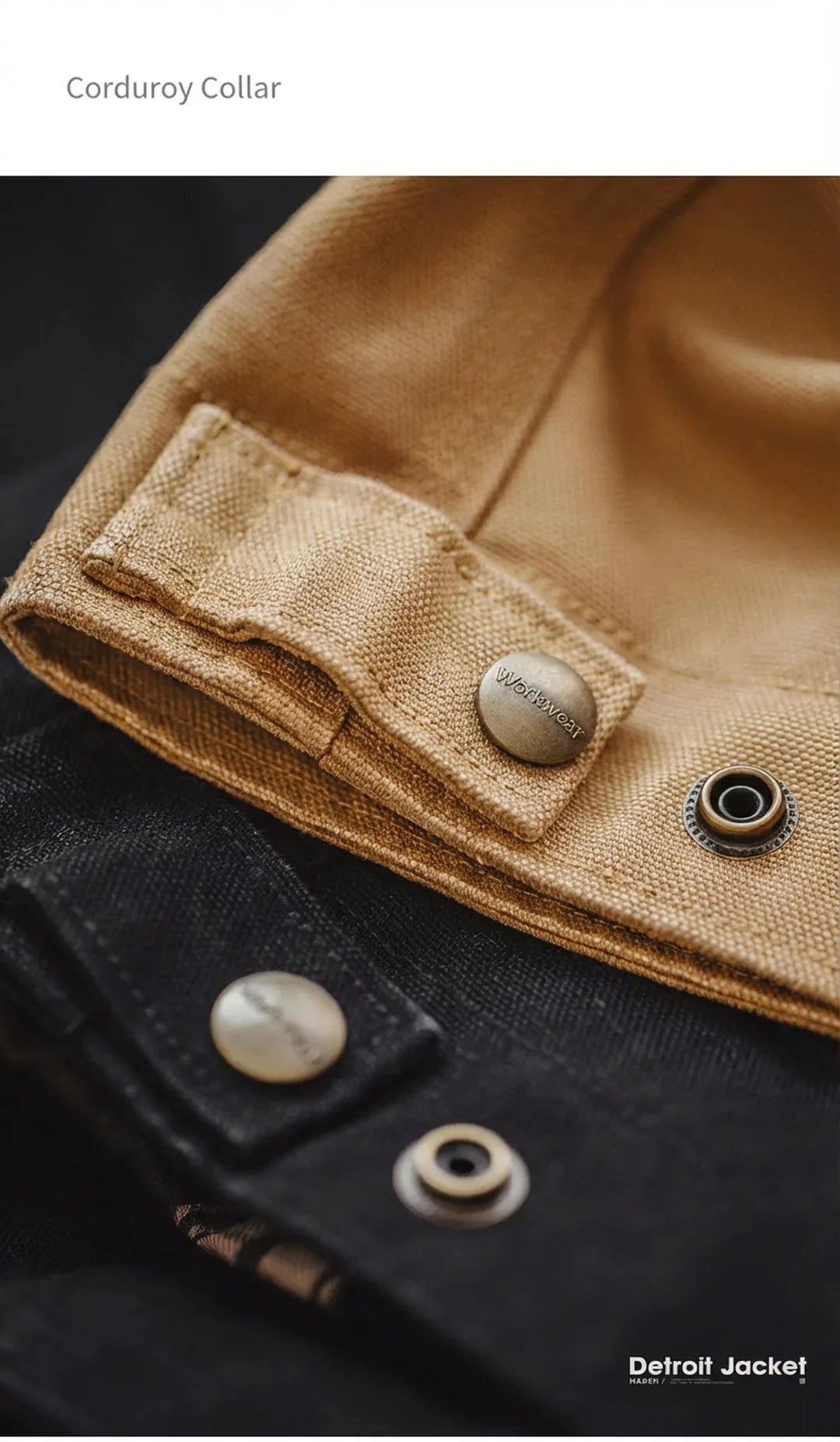 Vintage Detroit Hunting Jackets Men J001 Turn-down Collar Coats Heavyweight Cotton Jacket Multi-Pocket Casual Clothes