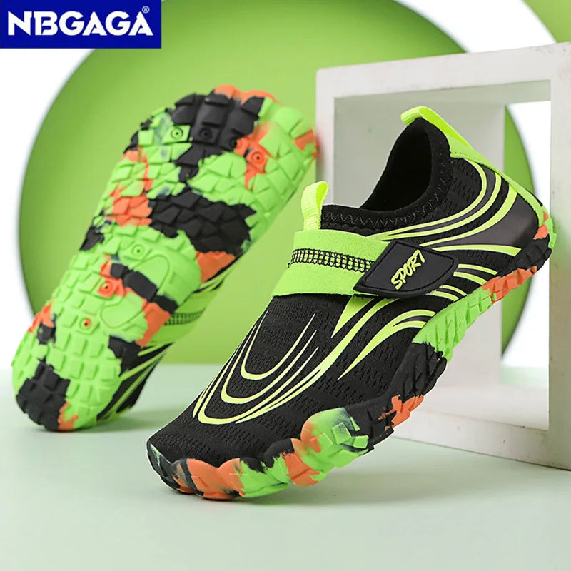 Summer Breathable Barefoot Water Shoes for Kids Boys Beach Sport Anti-Slip Indoor Children Casual Fitness Running Shoes