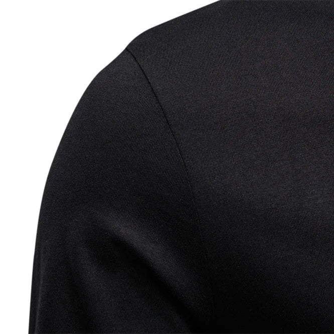 Casual men's plain breathable slim-fit round-neck long-sleeve T-shirt for spring and autumn sports