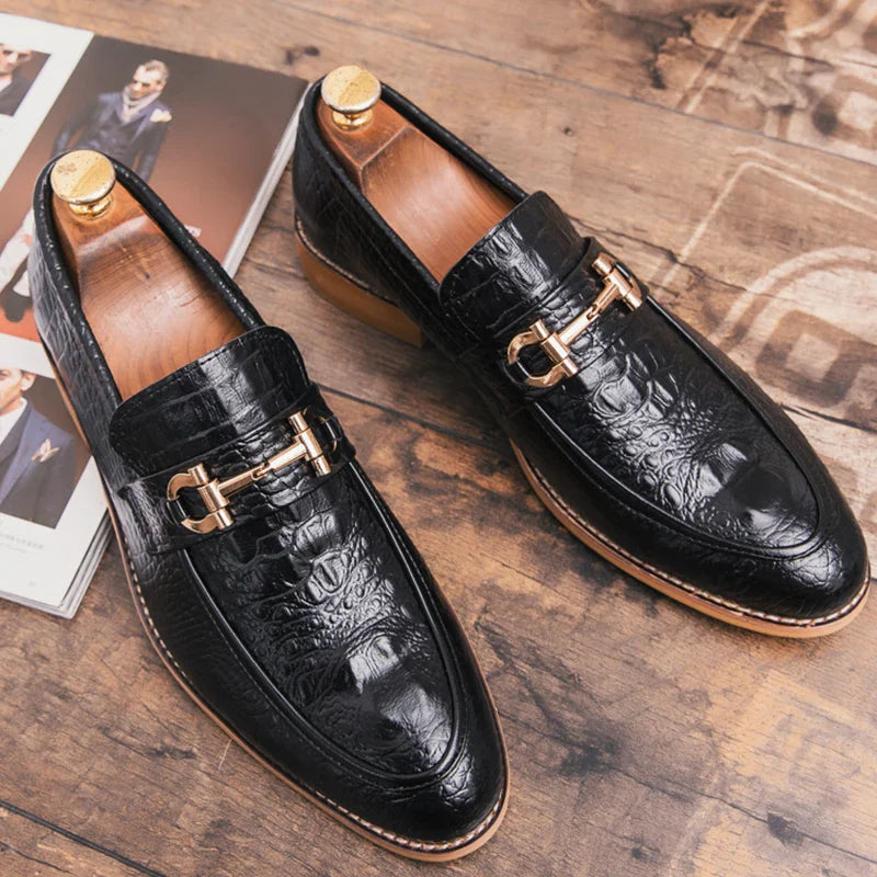 Trend Social Leather Shoes Men Wedding Party Office Leather Men's Dress Shoes  Classic Casual Business Shoes For Men Loafers
