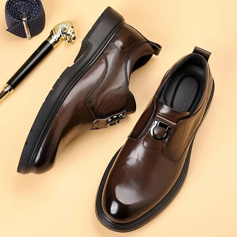 Business Men Shoes Patent Leather Man Brogues Shoes Fo Man Dress Shoe Loafers Pointed Toe Male Moccasins Plus Size Shoes for Men