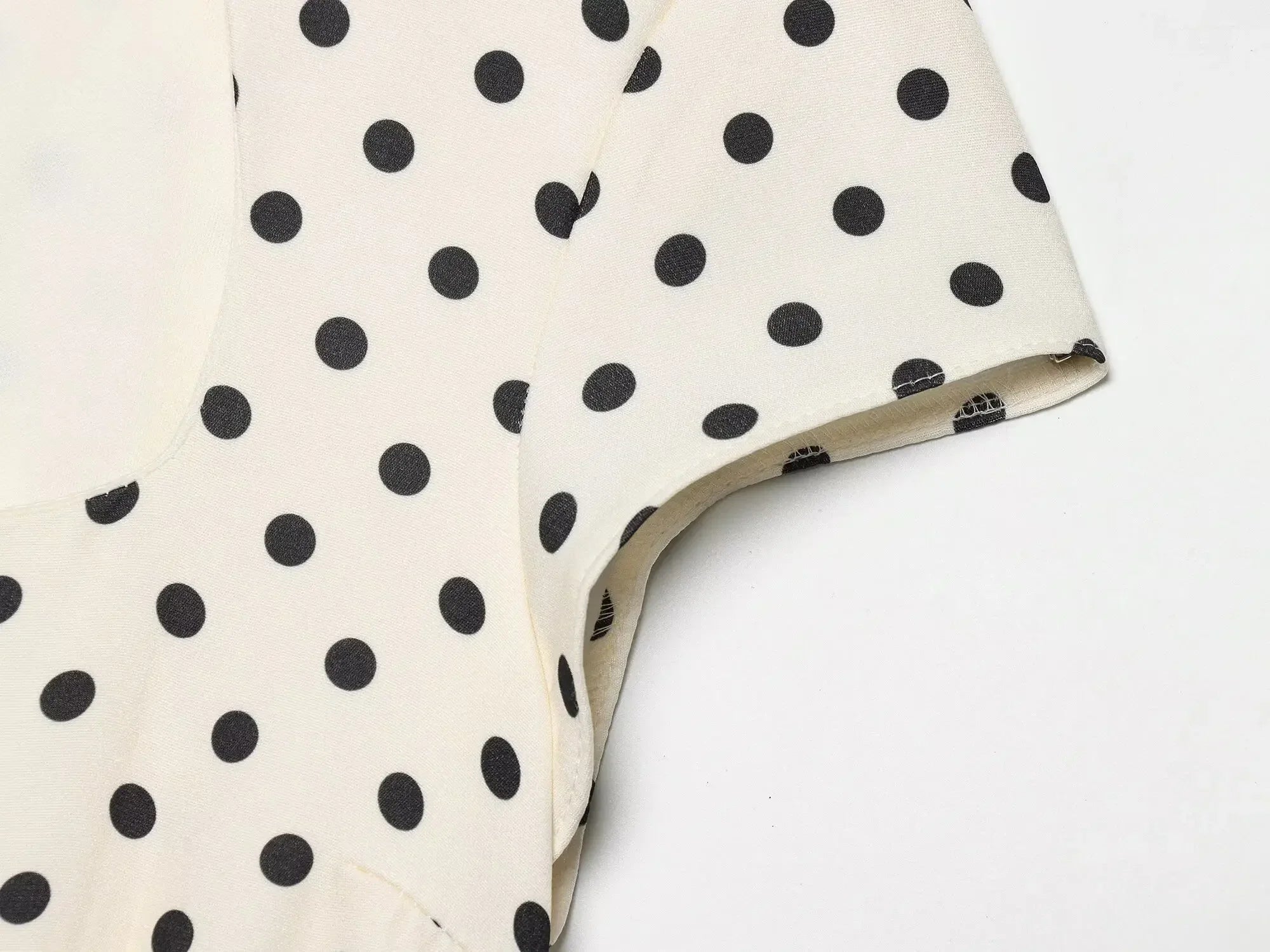 Summer Polka Dot Mini Dresses For Women Casual Short Sleeve Lace Up Collar Dress Sexy Lady Club Party Woman Evening Dress