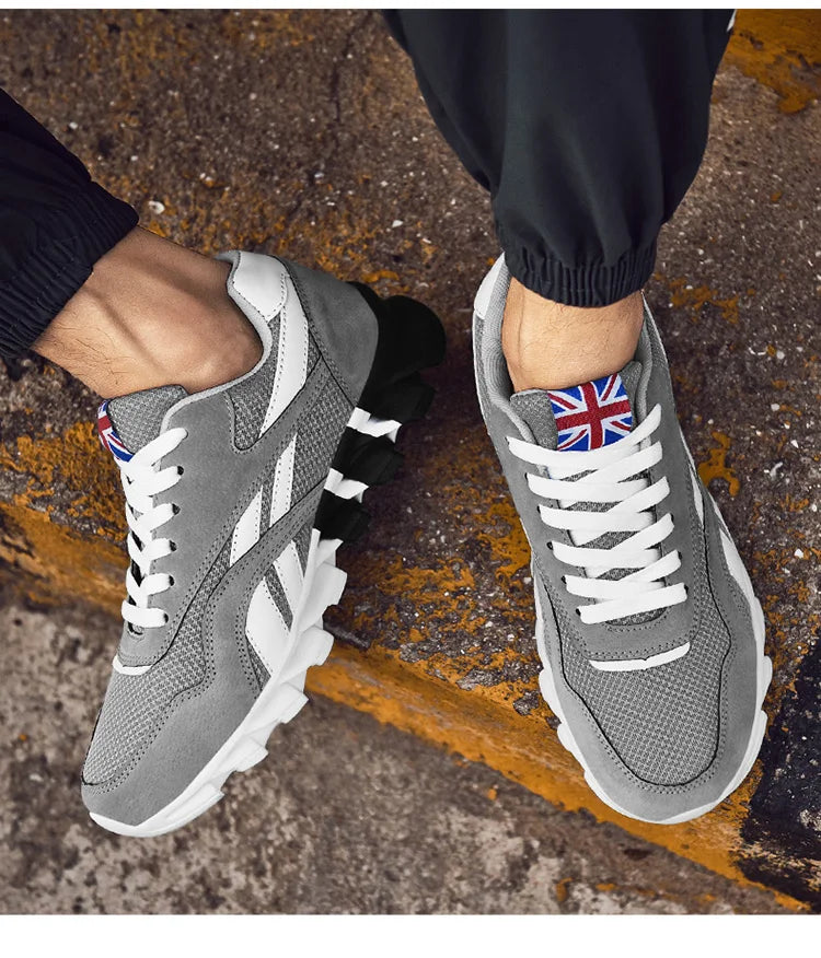 Men's and women's running shoes breathable casual sneakers anti-slip vibration comfortable walking shoes 36-48