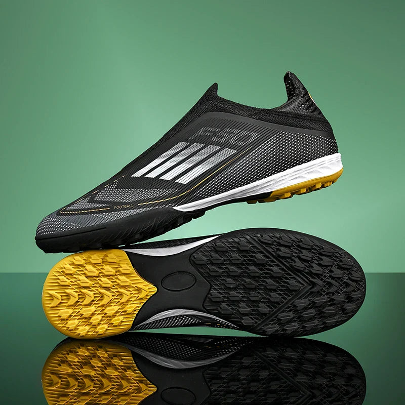 New Men Football Boots Outdoor Sport Training Soccer Shoes Match Boys Adult Cleats Breathable Non Slip Long Spikes Comfortable